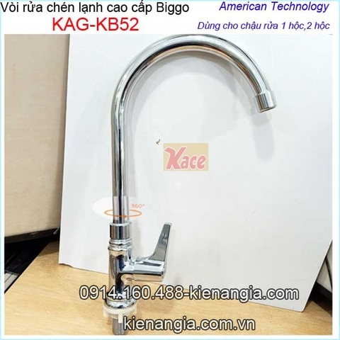 Vòi rửa chén lạnh cao cấp Biggo KAG-KB52