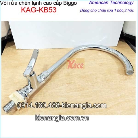Vòi rửa chén lạnh cao cấp Biggo KAG-KB53