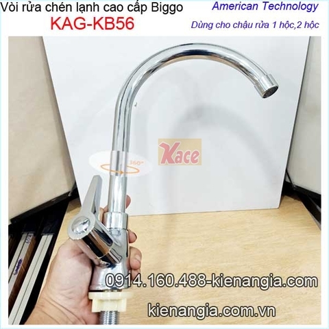 Vòi rửa chén lạnh cao cấp Biggo KAG-KB56