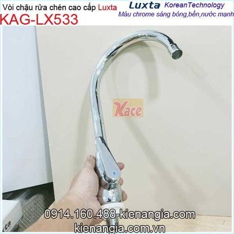 Vòi rửa chén lạnh cao cấp thân lớn Luxta KAG-LX533