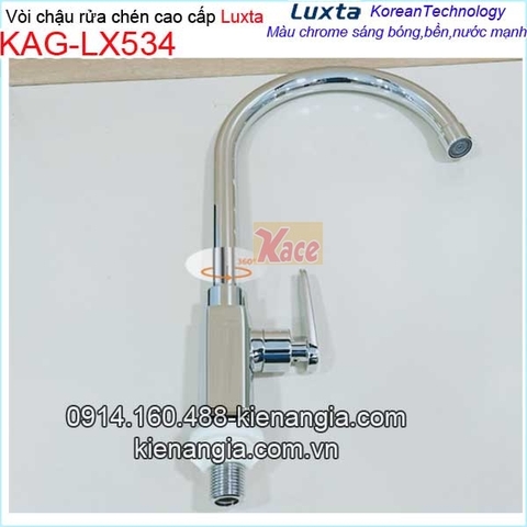 Vòi rửa chén lạnh cao cấp thân vuông KAG-LX534