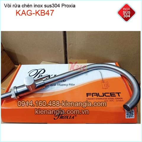 Vòi rửa chén lạnh inox sus304 Proxia KAG-KB47