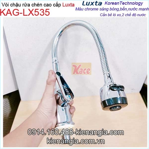 Vòi rửa chén lạnh lò xo cần bẻ Luxta KAG-LX535