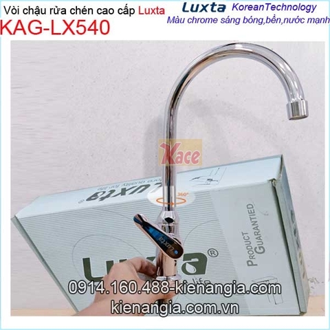 Vòi rửa chén lạnh thân vuông Luxta KAG-LX540