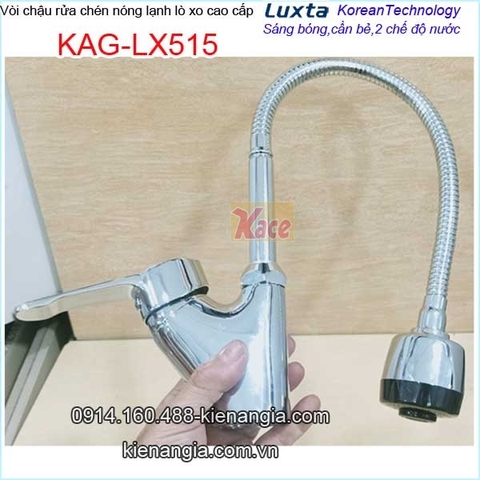Vòi rửa chén lò xo nóng lạnh Luxta KAG-LX515