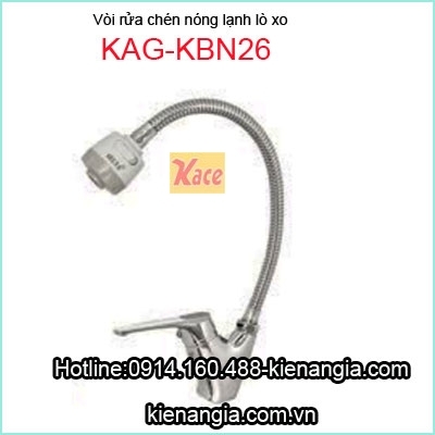 Vòi rửa chén lò xo nóng lạnh rẻ KAG-KBN26