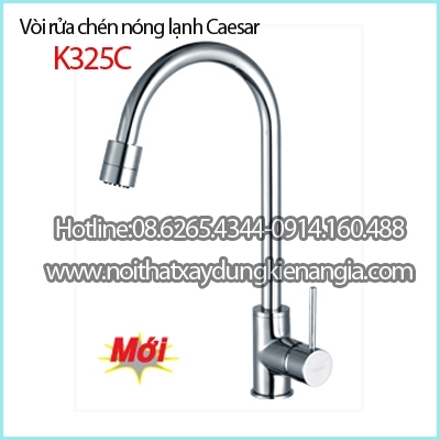 Vòi rửa chén nóng lạnh 3 chế độ CAESAR K325C