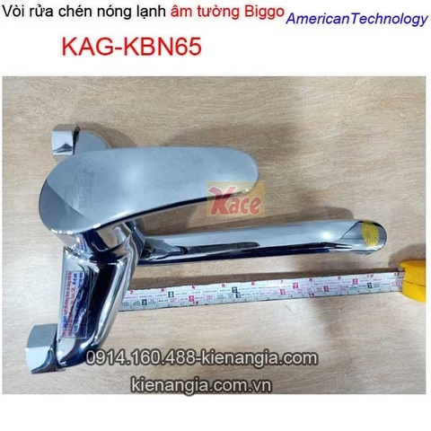 Vòi rửa chén nóng lạnh gắn tường Biggovòi xả bồn KAG-KBN65