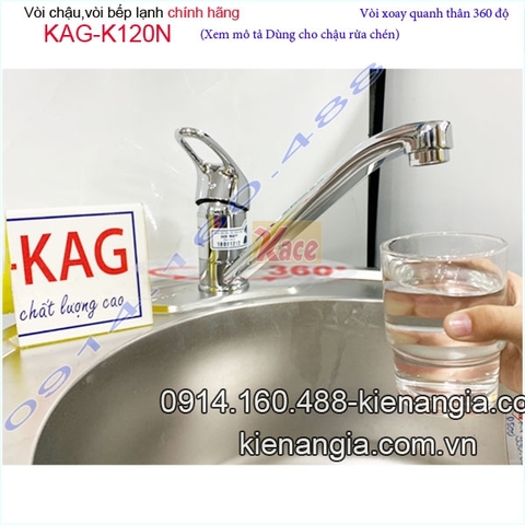 Vòi rửa chén nóng lạnh gật gù MALLOCA KAG-K120N