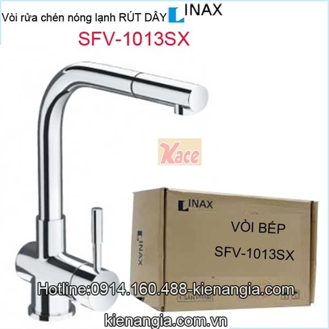 Vòi rửa chén nóng lạnh rút dây Inax SFV-1013SX