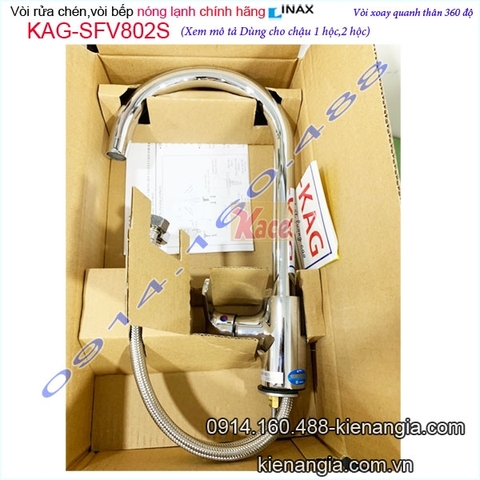 Vòi rửa chén nóng lạnh INAX SFV-802S