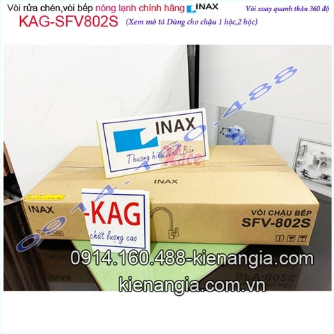 Vòi rửa chén nóng lạnh INAX SFV-802S