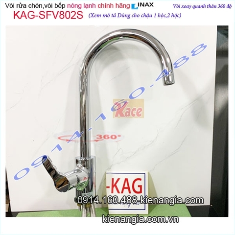Vòi rửa chén nóng lạnh INAX SFV-802S