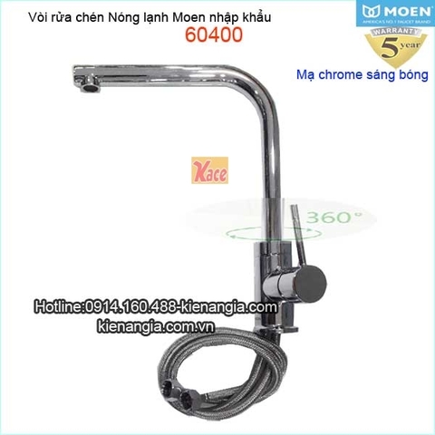 Vòi rửa chén nóng lạnh Moen Mỹ 60400