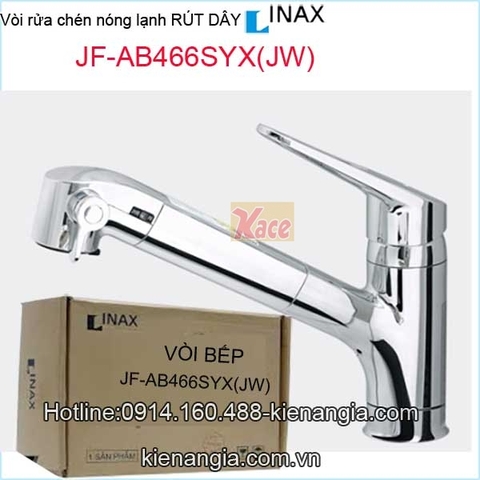 Vòi rửa chén nóng lạnh Rút dây INAX JF-AB466SYX(JW)