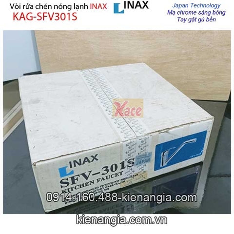 Vòi rửa chén nóng lạnh tay gật gù Inax-SFV-301S BM2023