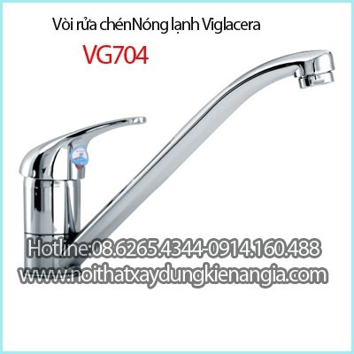 Vòi rửa chén nóng lạnh Viglacera VG704