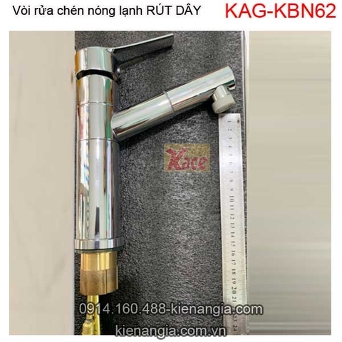 Vòi rửa chén rút dậy nóng lạnh KAG-KBN62