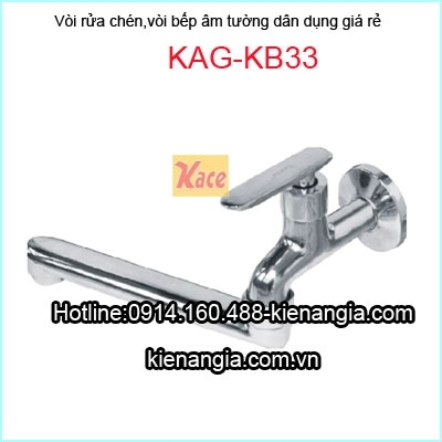 Vòi rửa chén,vòi bếp âm tường giá rẻ KAG-KB33