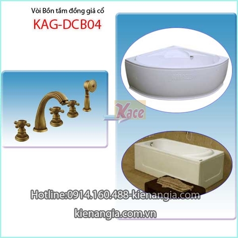 Vòi sen bồn tắm đồng giả cổ KAG-DCB04