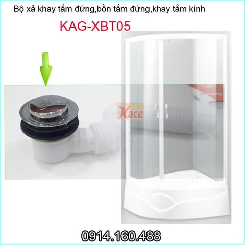 Xả bồn tắm đứngbộ xả khay tắm kính KAG-XBT05