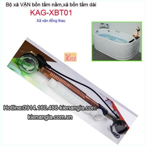 Xả bồn tắm nằm bằng đồng loại xả vặn KAG-XBT01