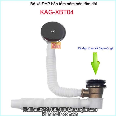 Xả bồn tắm nằmxả đạp lò xo bồn tắm dài KAG-XBT04