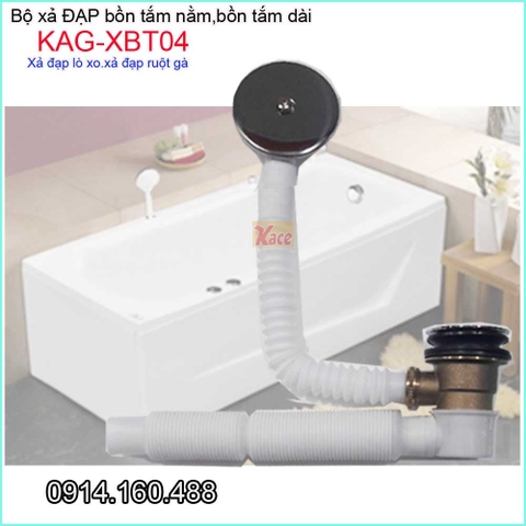 Xả bồn tắm nằmxả đạp lò xo bồn tắm dài KAG-XBT04