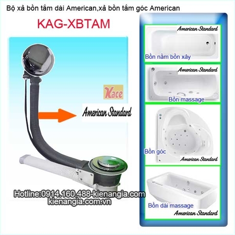Xả cho bồn tắm dài American standard KAG-XBTAM