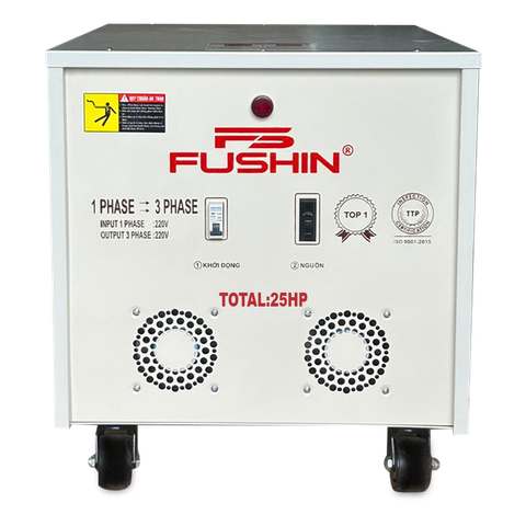 Biến áp 1 pha ra 3pha 220V - 25HP FUSHIN