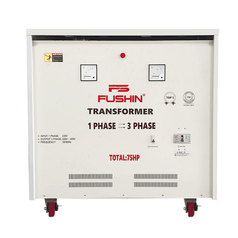 Biến áp 1 pha ra 3 pha 380V - 75HP FUSHIN
