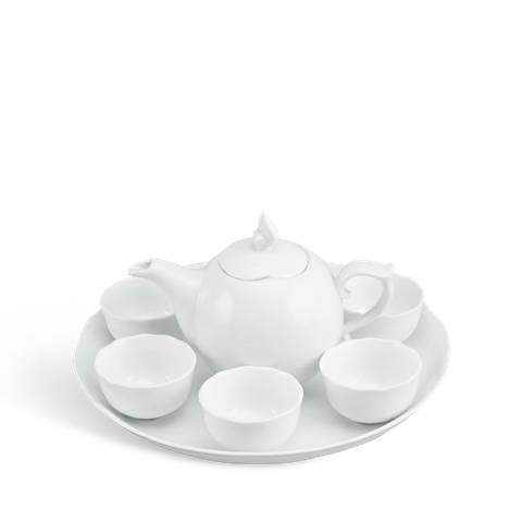 Bộ trà 0.3L - Mẫu đơn IFP - Trắng Ngà