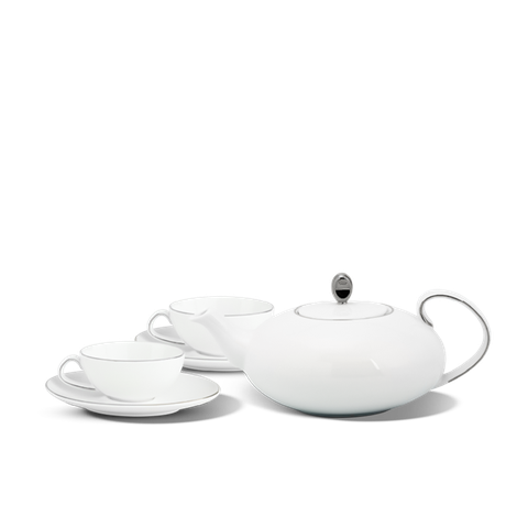 Bộ trà elip - 0.47 L - ANNA Chỉ bạch kim