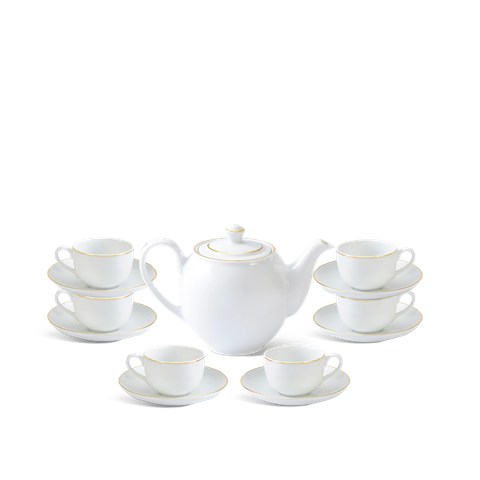 Bộ trà 0.5 L - Camellia - Viền Chỉ Vàng