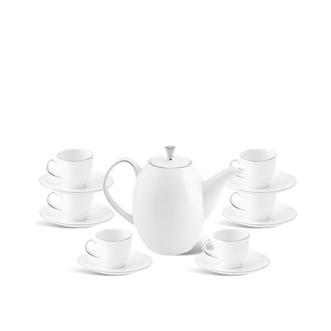 Bộ trà cao 0.47 L - ANNA - Chỉ Bạch Kim