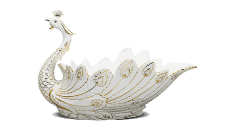 Tô trái cây Khổng Tước - Trang Trí Vàng