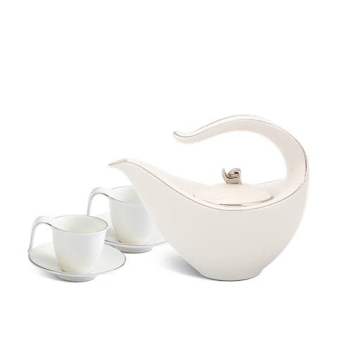 Bộ trà 0.45 L - Anh Vũ - Chỉ Bạch Kim