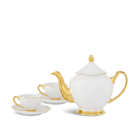 Bộ trà 0.65 L - Hoàng Cung - Chỉ Vàng