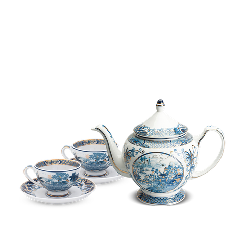 Bộ trà 0.65 L - Hoàng Cung - Hồn Việt Vàng