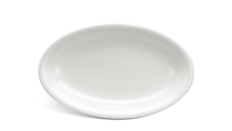 Dĩa oval ảo 32 cm daisy Lys Trắng Ngà