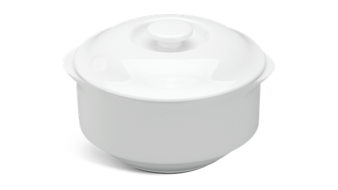 Thố cá nhân 9.7 cm + nắp - Jasmine - Trắng