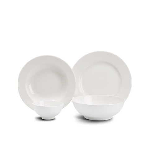 Bộ đồ ăn 9 sản phẩm - Jasmine - Trắng