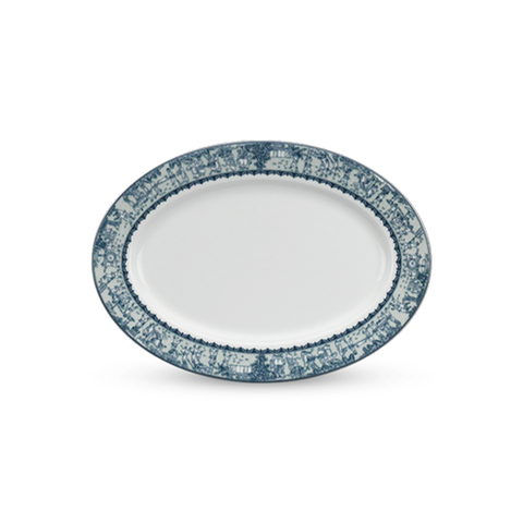 Dĩa Oval 28cm - Jasmine - Vinh Quy Nhạt