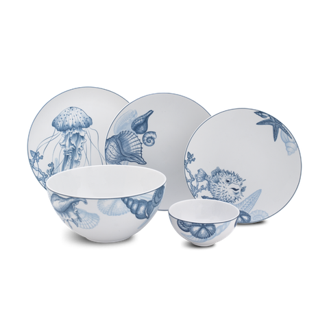 Bộ đồ ăn 17 sản phẩm - Timeless - Đại Dương Sương Mờ - L1