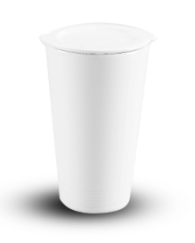 Ly sứ dưỡng sinh 0.48L (K1) + nắp Dưỡng Sinh Trắng