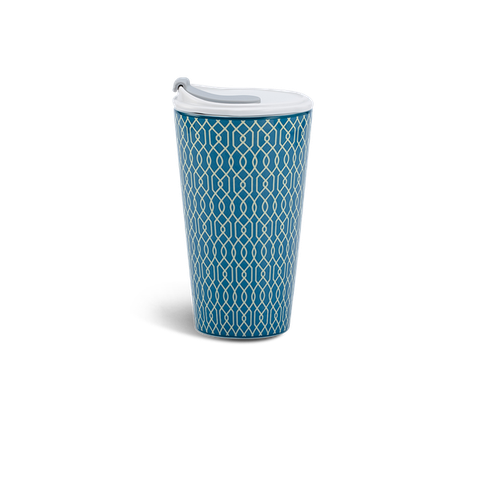 Ly sứ dưỡng sinh 0.48 L (K1) + nắp ống hút - Indigo (LTA)