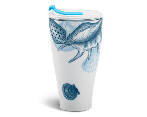 Ly sứ dưỡng sinh 0.48 L (K2) + nắp ống hút - Đại dương