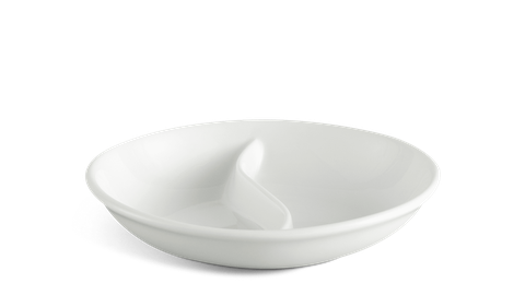 Chén chấm 2 ngăn 10.5 cm Jasmine Lys Trắng Ngà