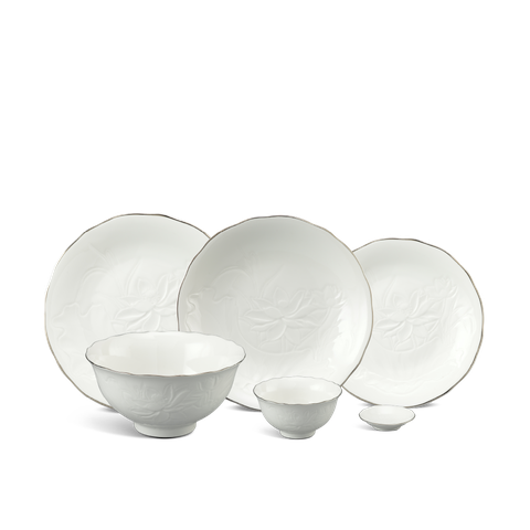 Bộ đồ ăn 22 sản phẩm - SEN IFP - Chỉ Bạch Kim