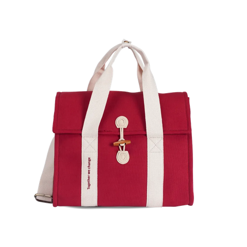 Túi vải Canvas 24 x 17.5 x 27 cm - Hồng